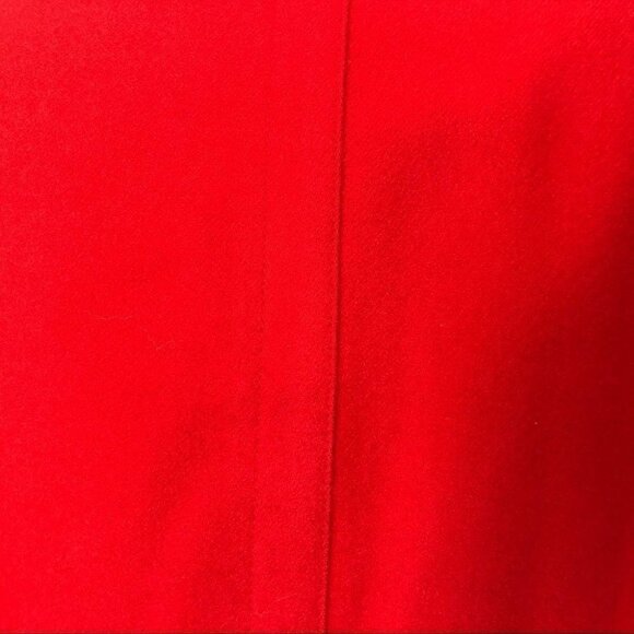 Alfred Sung Red Wool Cropped Blazer Size 4 Academia Collegiate Office - Picture 5 of 6